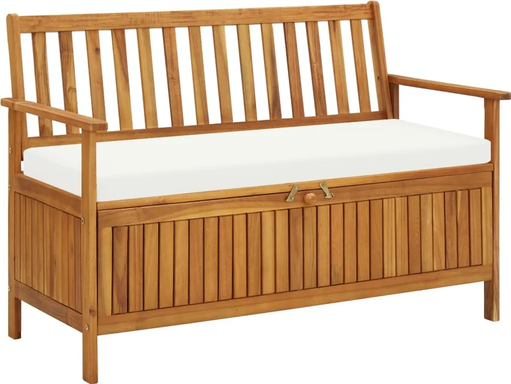 VidaXL Garten Aufbewahrungsbank Akazienholz Massiv 120 X 63 X 84 Cm 1 VidaXL Garten Aufbewahrungsbank Akazienholz Massiv 120 X 63 X 84 Cm