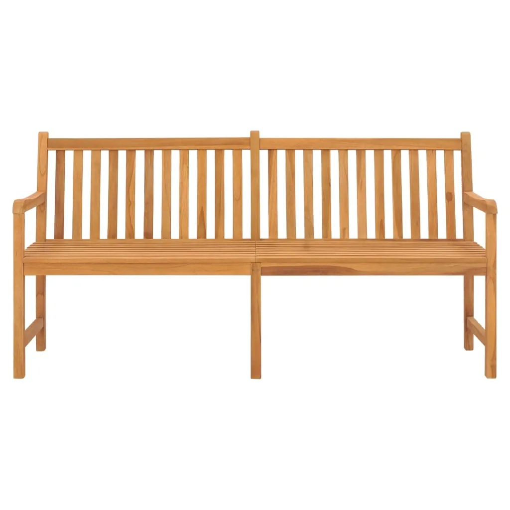 VidaXL Gartenbank 180 Cm Massivholz Teak 2 VidaXL Gartenbank 180 Cm Massivholz Teak – Bild 2