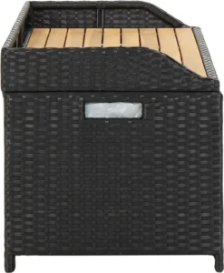 VidaXL Sitzbank Mit Stauraum 120 Cm Poly Rattan Schwarz -Kaufland a5ee2c5641bb3e6b18855353fed8a1c3