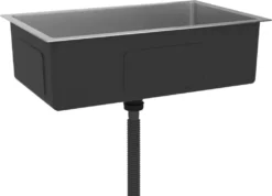 VidaXL Handgemachte Einbauspüle Edelstahl