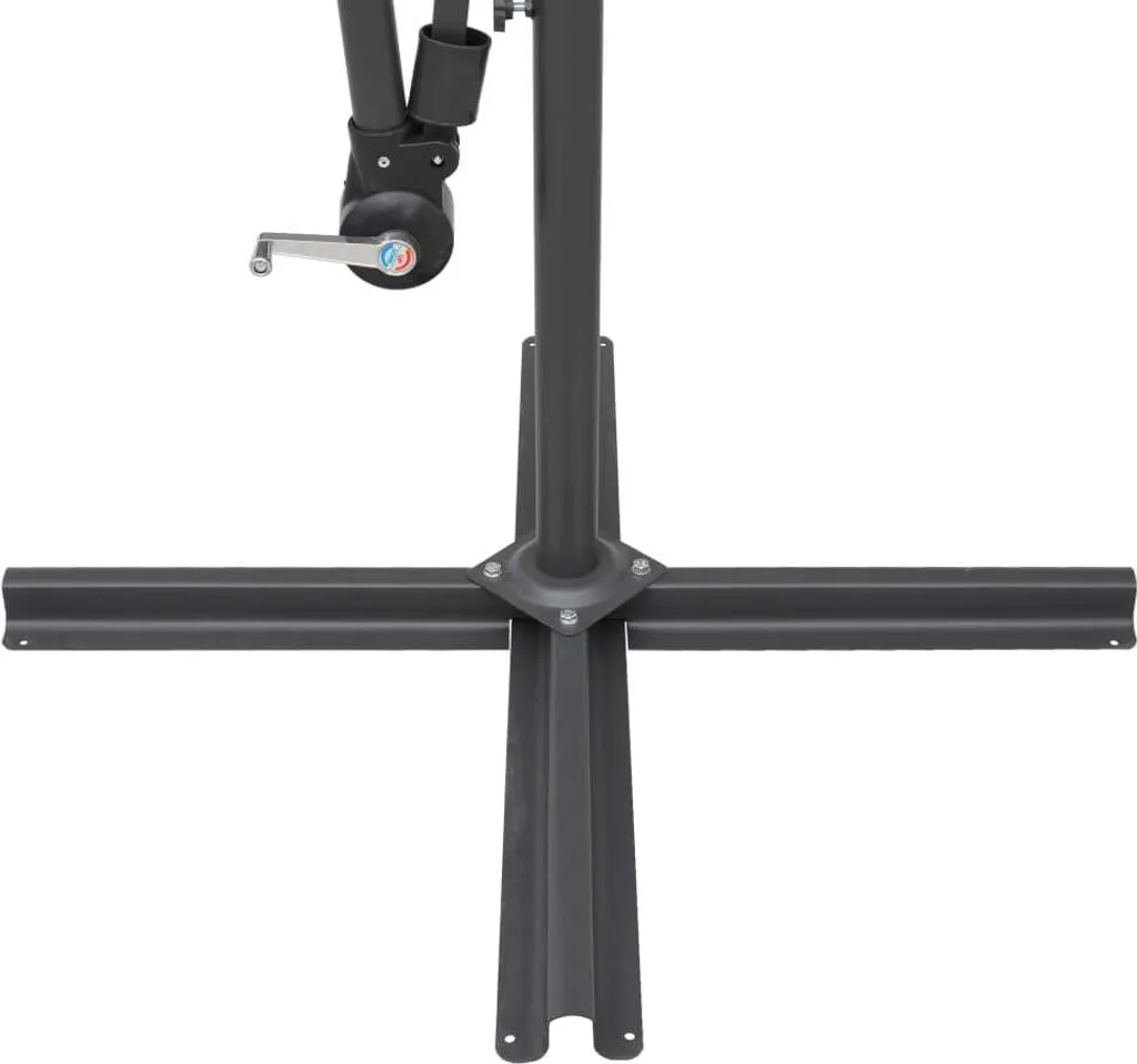 VidaXL Ampelschirm Weiß 3 M Aluminium-Mast 5 VidaXL Ampelschirm Weiß 3 M Aluminium-Mast – Bild 5