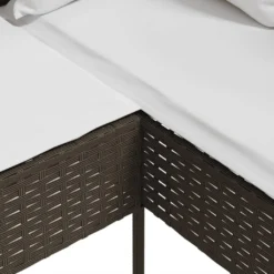 VidaXL Sofa In L-Form Mit Kissen Poly Rattan Braun -Kaufland aad081e01cd692ac5258f871294b9ffd