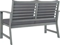 VidaXL Gartenbank 120 Cm Mit Dunkelgrauen Kissen Massivholz Akazie 9 VidaXL Gartenbank 120 Cm Mit Dunkelgrauen Kissen Massivholz Akazie -Kaufland ac11d34c6ad00ca614ee403c3a060721