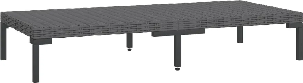 VidaXL 5-tlg. Garten-Lounge-Set Mit Kissen Poly Rattan Dunkelgrau 7 VidaXL 5-tlg. Garten-Lounge-Set Mit Kissen Poly Rattan Dunkelgrau – Bild 7