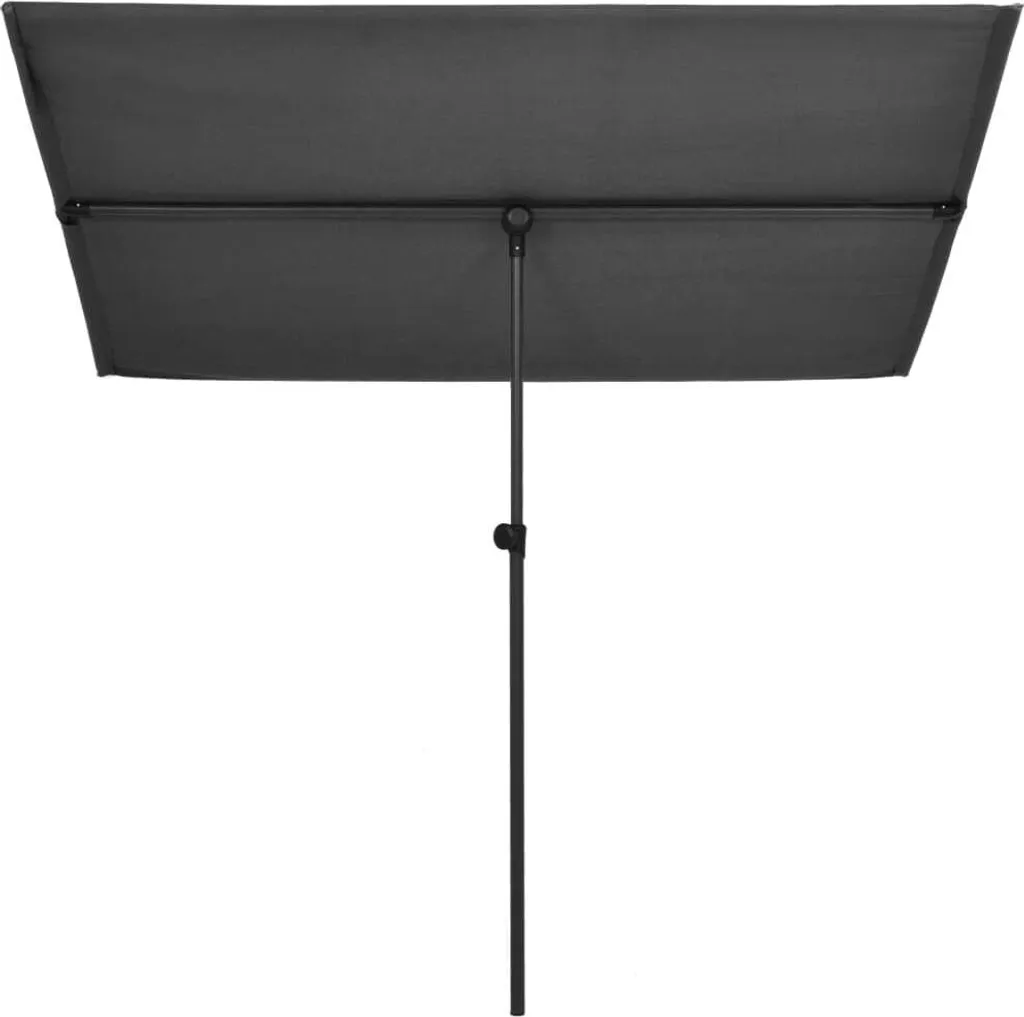 VidaXL Sonnenschirm Mit Aluminium-Mast 2x1,5 M Anthrazit 2 VidaXL Sonnenschirm Mit Aluminium-Mast 2x1,5 M Anthrazit – Bild 2