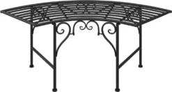 VidaXL Baumbank 113 Cm Schwarz Stahl -Kaufland af1ebd911077e0d01acb6ec914b3e4f8