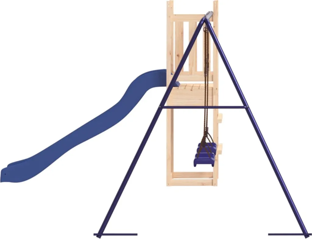 VidaXL Spielturm Mit Rutsche Und Schaukeln Massivholz Kiefer 5 VidaXL Spielturm Mit Rutsche Und Schaukeln Massivholz Kiefer – Bild 5