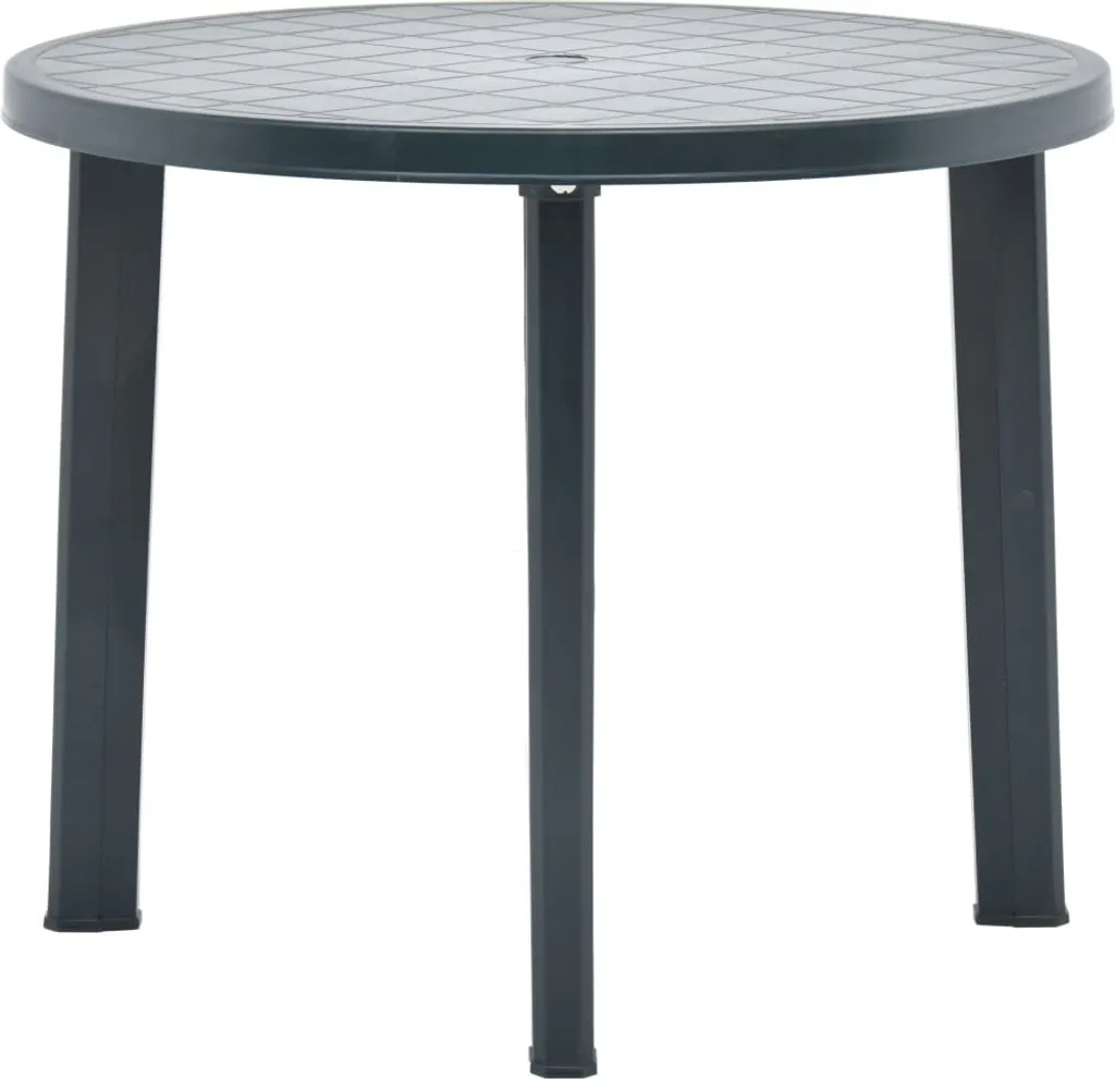 VidaXL Gartentisch Grün 89 Cm Kunststoff 1 VidaXL Gartentisch Grün 89 Cm Kunststoff