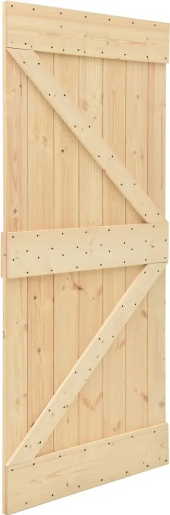 VidaXL Tür 90x210 Cm Kiefer Massivholz 5 VidaXL Tür 90x210 Cm Kiefer Massivholz – Bild 5