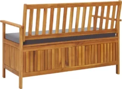 VidaXL Gartenbank Mit Stauraum 120 Cm Massivholz Akazie -Kaufland b2340598736e79118a43ea6511553b45