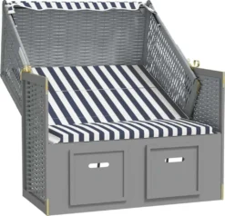 VidaXL Strandkorb Mit Dach Poly Rattan Und Massivholz Blau & Weiß 10 VidaXL Strandkorb Mit Dach Poly Rattan Und Massivholz Blau & Weiß -Kaufland b318be000e39e96d6498639b5605fab8