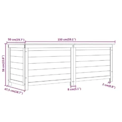 VidaXL Outdoor-Kissenbox Anthrazit 150x50x56 Cm Massivholz Tanne -Kaufland b3c43d8bc6e5c10529ad944cde56c0e0