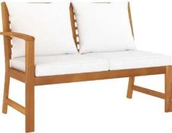 VidaXL 4-tlg. Garten-Lounge-Set Mit Auflagen Creme Massivholz Akazie -Kaufland b50045be56011eab11052a730b3205d5