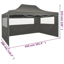VidaXL Profi-Partyzelt Faltbar Mit 3 Seitenwänden 3×4m Stahl Anthrazit 17 VidaXL Profi-Partyzelt Faltbar Mit 3 Seitenwänden 3×4m Stahl Anthrazit -Kaufland b6140bce8bf066c3ff2213c3773075cd
