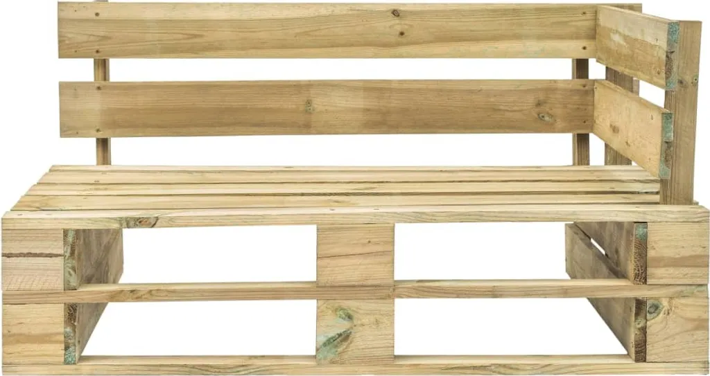 VidaXL Garten-Paletten-Eckbank Holz 2 VidaXL Garten-Paletten-Eckbank Holz – Bild 2