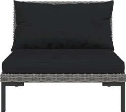 VidaXL 8-tlg. Garten-Lounge-Set Mit Auflagen Poly Rattan Dunkelgrau -Kaufland b8a5781d189153db7a467bb6240a31db 1