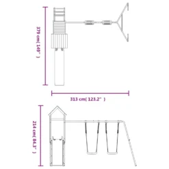 VidaXL Spielturm Mit Rutsche Und Schaukeln Imprägniertes Kiefernholz -Kaufland b8cbe6ed8b5d176f603d9c8da1484a1a