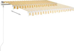 VidaXL Gelenkarmmarkise Automatisch 350x250 Cm Gelb Und Weiß 10 VidaXL Gelenkarmmarkise Automatisch 350x250 Cm Gelb Und Weiß -Kaufland b9a2b75e4e33dbeeb5e8536f81a25b22