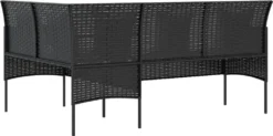 VidaXL Sofa In L-Form Mit Kissen Poly Rattan Schwarz 11 VidaXL Sofa In L-Form Mit Kissen Poly Rattan Schwarz -Kaufland bac9bcc78d3fa1afbf046e3908043d7e