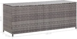 VidaXL Gartenbox Grau 150x50x60 Cm Poly Rattan -Kaufland bf0742178f9f38ffdc410d3058cf7562