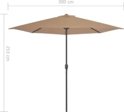 VidaXL Balkon-Sonnenschirm Mit Alu-Mast Taupe 300×150 Cm Halbrund 15 VidaXL Balkon-Sonnenschirm Mit Alu-Mast Taupe 300×150 Cm Halbrund -Kaufland c1706890f69695346c9434d063b19920