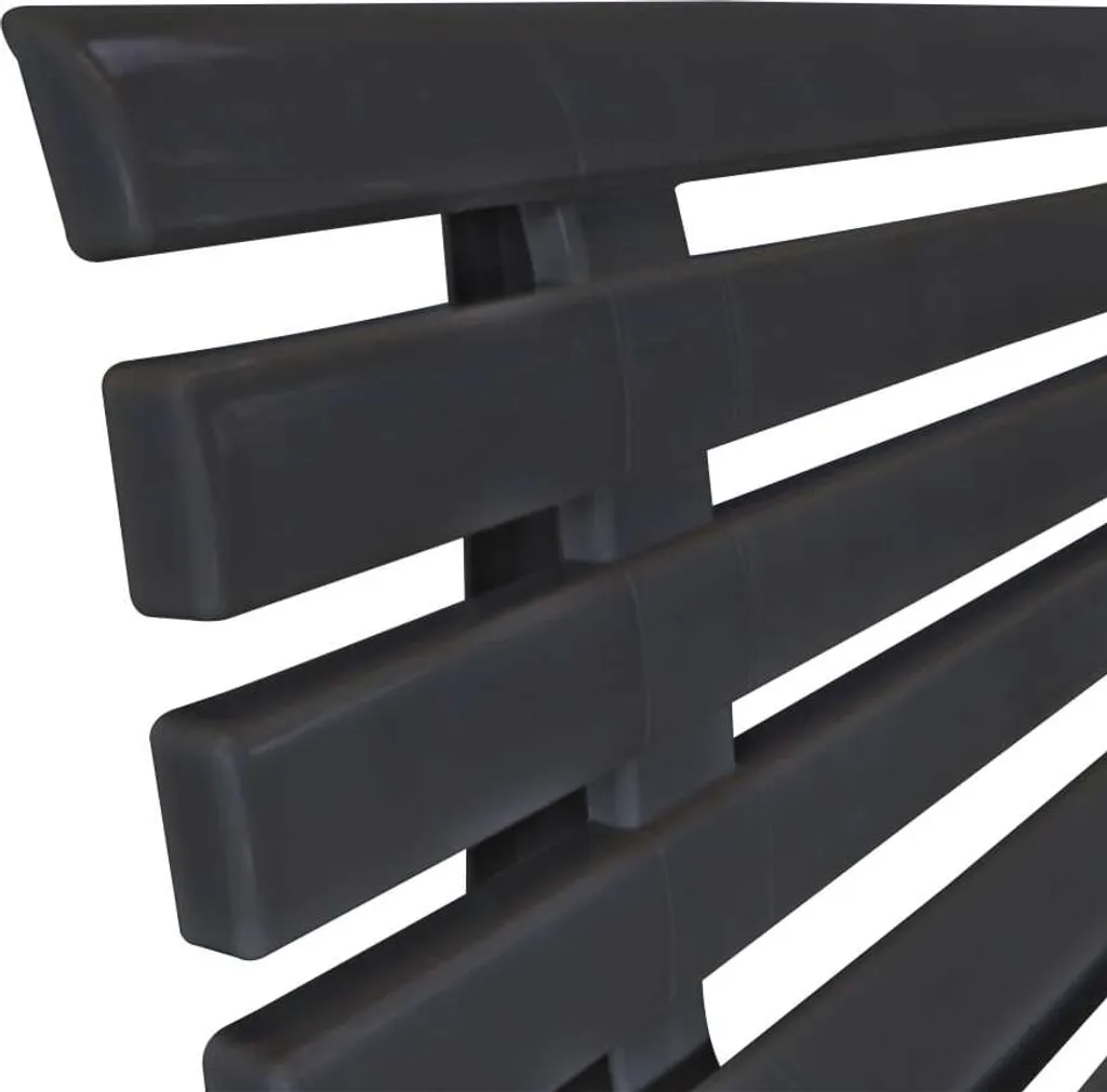 VidaXL Gartenbank 145,5 Cm Kunststoff Anthrazit 5 VidaXL Gartenbank 145,5 Cm Kunststoff Anthrazit – Bild 5