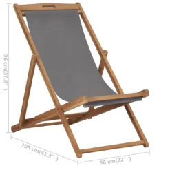 VidaXL Strandstuhl Klappbar Massivholz Teak Grau 15 VidaXL Strandstuhl Klappbar Massivholz Teak Grau -Kaufland c5408c2907b6105700cec9764696e8eb
