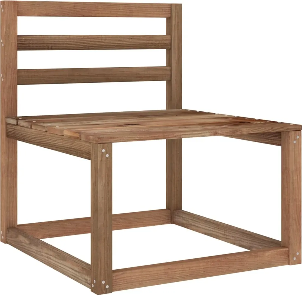 VidaXL 2-tlg. Garten-Lounge-Set Braun Imprägniertes Kiefernholz 3 VidaXL 2-tlg. Garten-Lounge-Set Braun Imprägniertes Kiefernholz – Bild 3