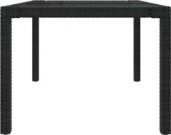 VidaXL Gartentisch 150x90x75 Cm Gehärtetes Glas Poly Rattan Schwarz -Kaufland d0a4d845c0feb2cb5c9ea7f9e16b621c