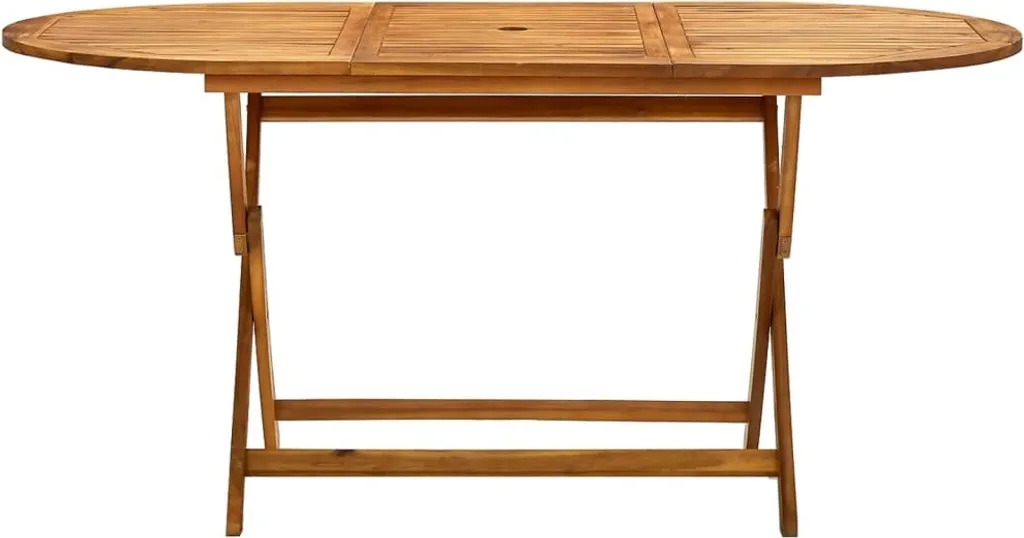 VidaXL Klappbarer Gartentisch 160x85x75 Cm Massivholz Akazie 2 VidaXL Klappbarer Gartentisch 160x85x75 Cm Massivholz Akazie – Bild 2