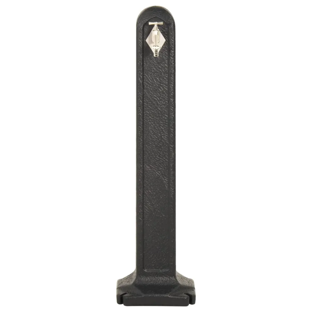 VidaXL Wasserzapfsäule Anthrazit Steinoptik 3 VidaXL Wasserzapfsäule Anthrazit Steinoptik – Bild 3