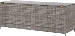 VidaXL Gartenbox Grau 150x50x60 Cm Poly Rattan -Kaufland d5f67bb8680607aa4f4b9a9fa211af78