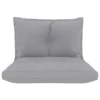 VidaXL Palettensofa-Auflagen 2 Stk. Grau Stoff
