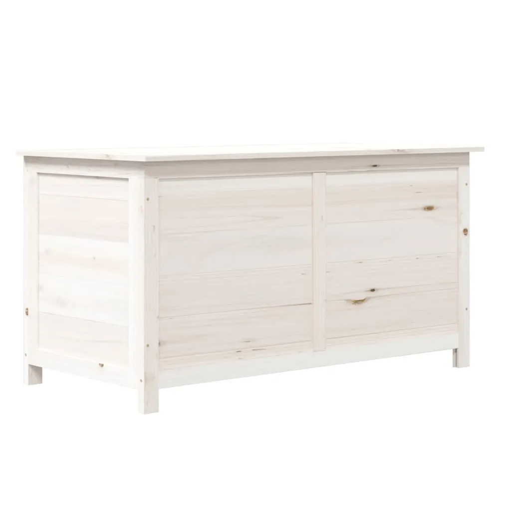 VidaXL Outdoor-Kissenbox Weiß 100x50x56 Cm Massivholz Tanne 1 VidaXL Outdoor-Kissenbox Weiß 100x50x56 Cm Massivholz Tanne