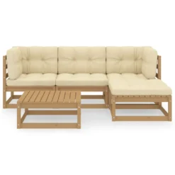 VidaXL 5-tlg. Garten-Lounge-Set Mit Kissen Kiefer Massivholz 11 VidaXL 5-tlg. Garten-Lounge-Set Mit Kissen Kiefer Massivholz -Kaufland dd3b9add72cdcc8e94511b042466f6cf