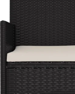 VidaXL Gartenbank 3-Sitzer Mit Kissen Schwarz Poly Rattan 15 VidaXL Gartenbank 3-Sitzer Mit Kissen Schwarz Poly Rattan -Kaufland df2acde5d5ac8e7e68848d876b42f684