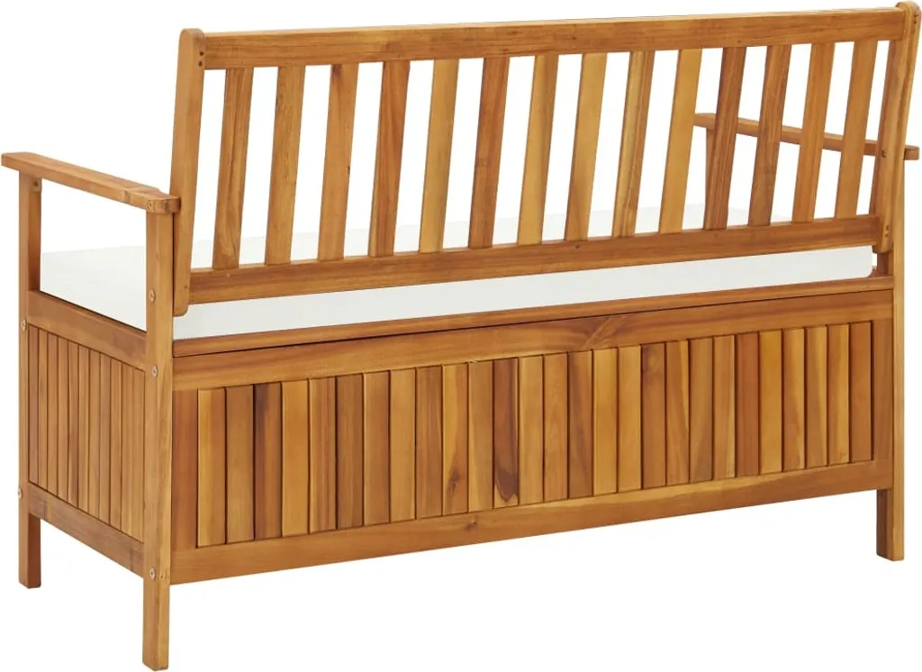 VidaXL Garten Aufbewahrungsbank Akazienholz Massiv 120 X 63 X 84 Cm 5 VidaXL Garten Aufbewahrungsbank Akazienholz Massiv 120 X 63 X 84 Cm – Bild 5