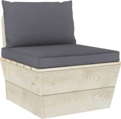VidaXL Palettensofa-Auflagen 2 Stk. Anthrazit Stoff