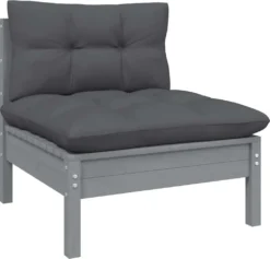 VidaXL 3-Sitzer-Gartensofa Mit Anthrazit Kissen Massivholz Kiefer -Kaufland e2d7d2785c7249755c26b02925ae02c1