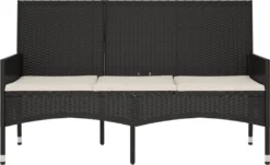 VidaXL Gartenbank 3-Sitzer Mit Kissen Schwarz Poly Rattan 11 VidaXL Gartenbank 3-Sitzer Mit Kissen Schwarz Poly Rattan -Kaufland e458273f8e92b2f436af8cf0ac5aeba2