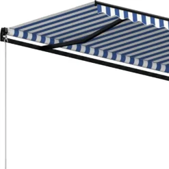 VidaXL Gelenkarmmarkise Einziehbar 400x350 Cm Blau Und Weiß 11 VidaXL Gelenkarmmarkise Einziehbar 400x350 Cm Blau Und Weiß -Kaufland e7af6bd261de54fe9177f03603c5459d