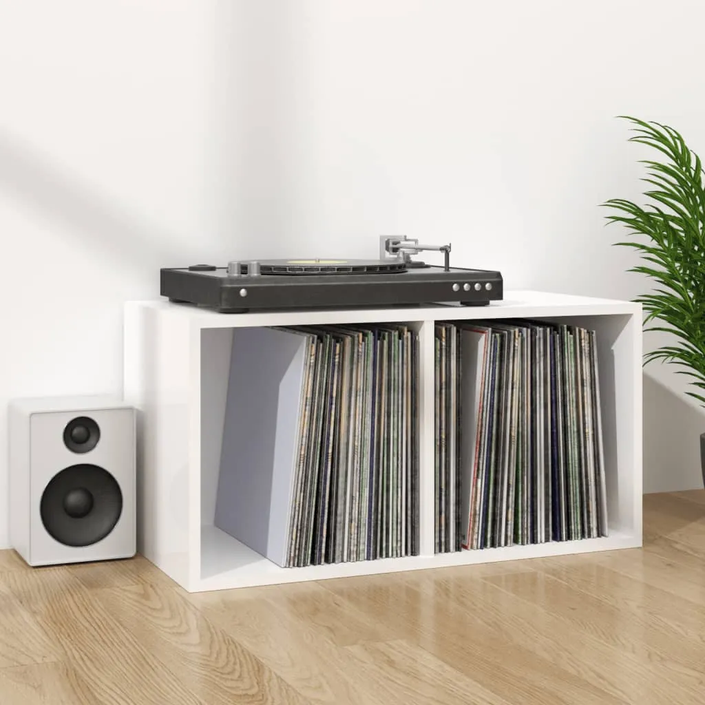 VidaXL Schallplatten-Aufbewahrungsbox Hochglanz-Weiß 71x34x36 Cm 6 VidaXL Schallplatten-Aufbewahrungsbox Hochglanz-Weiß 71x34x36 Cm – Bild 6