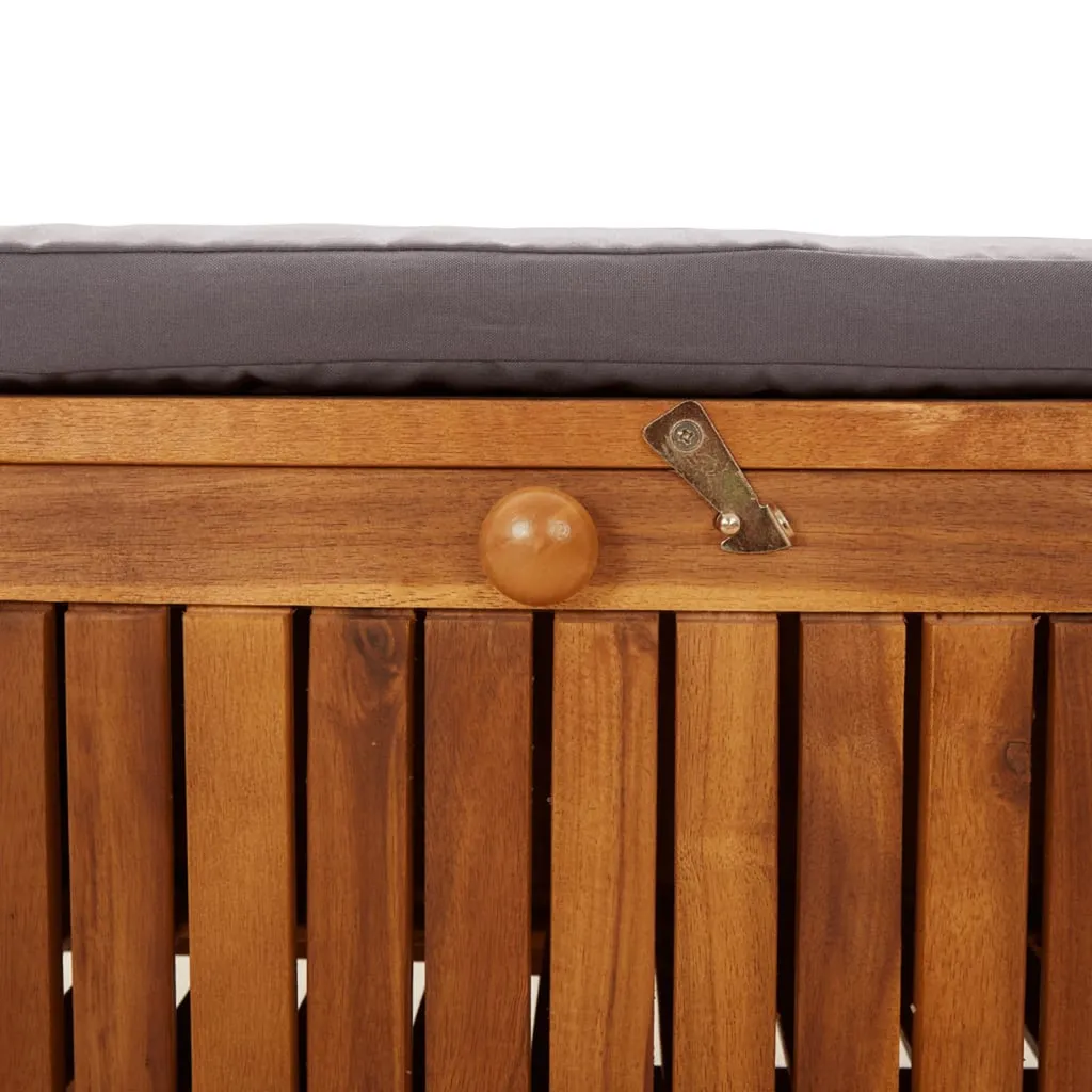 VIDAXL Garten-Truhenbank Mit Kissen 91 Cm Massivholz Akazie 10 VIDAXL Garten-Truhenbank Mit Kissen 91 Cm Massivholz Akazie – Bild 10