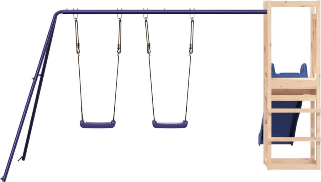 VidaXL Spielturm Mit Rutsche Und Schaukeln Massivholz Kiefer 7 VidaXL Spielturm Mit Rutsche Und Schaukeln Massivholz Kiefer – Bild 7