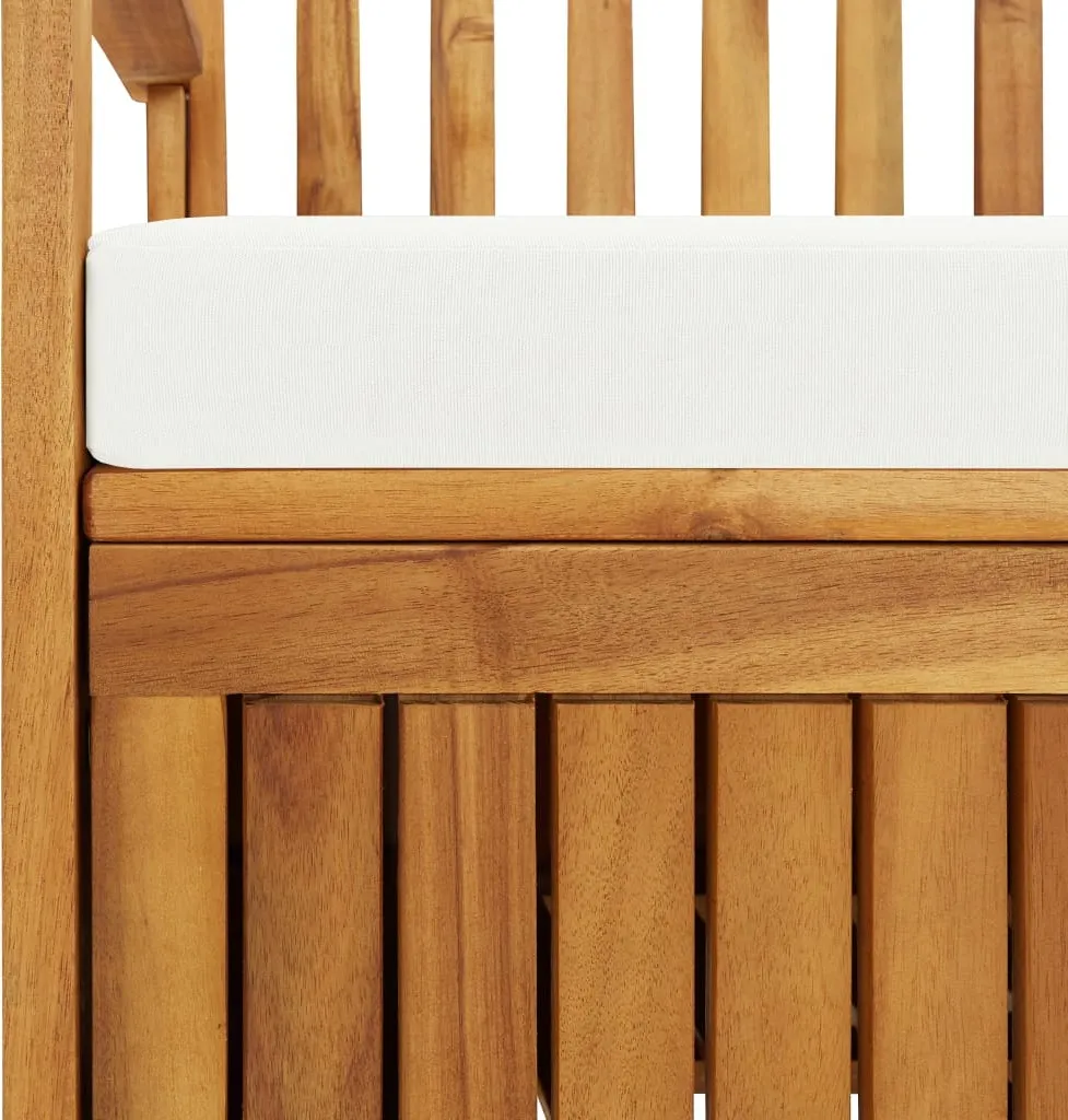 VidaXL Garten Aufbewahrungsbank Akazienholz Massiv 120 X 63 X 84 Cm 6 VidaXL Garten Aufbewahrungsbank Akazienholz Massiv 120 X 63 X 84 Cm – Bild 6