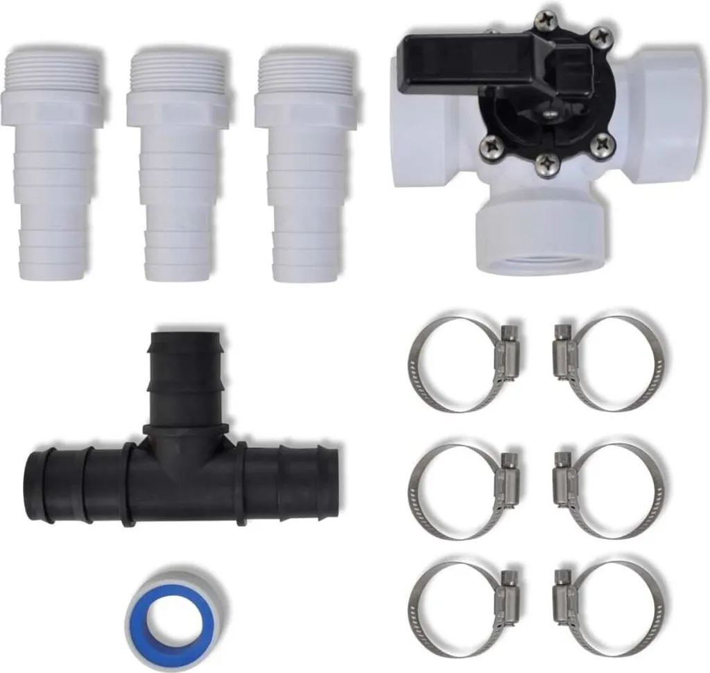 VidaXL Bypass Set Für Poolheizung 2 VidaXL Bypass Set Für Poolheizung – Bild 2