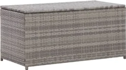VidaXL Gartenbox Poly Rattan 100x50x50 Cm Grau