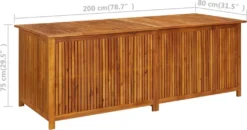 VidaXL Garten-Aufbewahrungsbox 200x80x75 Cm Massivholz Akazie 15 VidaXL Garten-Aufbewahrungsbox 200x80x75 Cm Massivholz Akazie -Kaufland f12049b2622862089c212e070927c9b8