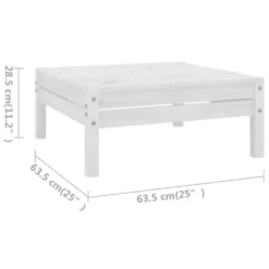 VidaXL 5-tlg. Garten-Lounge-Set Massivholz Kiefer Weiß 15 VidaXL 5-tlg. Garten-Lounge-Set Massivholz Kiefer Weiß -Kaufland f1474bca4418a0eac99bcde8af73da68