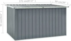 VidaXL Gartenbox Grau 171 X 99 X 93 Cm 13 VidaXL Gartenbox Grau 171 X 99 X 93 Cm -Kaufland f26646a2d6bf6fd7a933e631037a151e